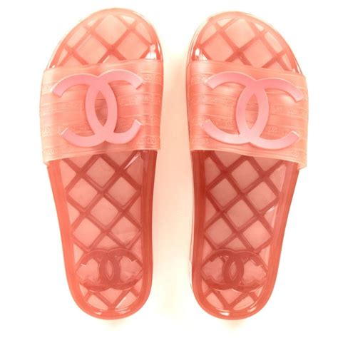 chanel transparent slides
